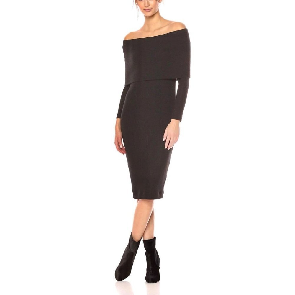 * COA Los Angeles Black Modal Off the Shoulder Dress Size 1
